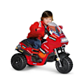 Miniatyrbillede 3 af 4: Elbil til børn - PEG PEREGO - Ducati Desmosedici Evo - Rød - 3 hjul - Batteri Röd