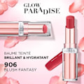 Pikkukuva 3 / 5: L'OREAL PARIS Glow Paradise sävytetty huulirasva - 906 poskipuna Fantasy 9 nuancer