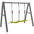 Pikkukuva 3 / 4: Muovinen Double Snake Swing - SUURI - Vihreä - Sekalaiset - 5 vuotta - Keinut Grön