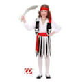 Miniatyrbillede 1 af 3: Sød piratkostume 5/7 år Rød og hvid