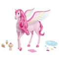Miniatyrbillede 1 af 6: Barbie® - Pink Pegasus lyde og lys - Barbie A Touch of Magic HLC40 Box Flerfärgad