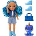 Miniatyrbillede 2 af 6: Rainbow High Littles - 15cm dukke + kæledyr - Blå - Fra 4 år Blå