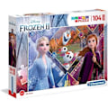 Miniatyrbillede 1 af 2: Puzzle Disney Frozen 2 Efterår - Clementoni - 104 brikker - Unisex - Fra 4 år Flerfarvet