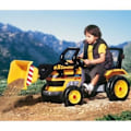 Miniatyrbillede 2 af 3: Pedaltraktor - Maxi Gravemaskine - PEG PEREGO Gult, svart och grått