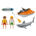 Pikkukuva 4 / 4: PLAYMOBIL 70489 PELASTUSVENE JA HAIN HYÖKSY 14 KPL