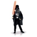 Pikkukuva 1 / 2: Darth Vader Star Wars -asu - Setti, jossa viitta, vyö, naamio ja valosapeli 3-8-vuotiaille lapsille
