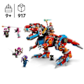 Miniatyrbillede 1 af 5: LEGO® DREAMZzz 71484 Cooper's C-Rex Dinosaur Robot - T. rex eller Pterodactyl Minifigure Flerfärgad