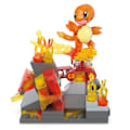 Miniatyrbillede 5 af 6: MEGA-Pokémon-Danse Flammes de Salamèche-Byg-sæt (81 dele) HTH86 Flerfärgad
