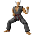 Pikkukuva 4 / 6: Heihachi Mishima toimintahahmo - Tekken - Bandai - Pelin mitat - 17 cm grå