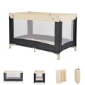 Miniatyrbillede 2 af 4: Moni Rejseseng - Solo Park - Foldemadras - Opbevaringspose - Beige Beige