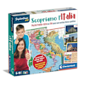 Miniatyrbillede 1 af 2: Clementoni Sapientino Plus - Vi opdager Italien Smart-Puzzle Fysisk og Politisk Kort, læringsspil for 6-årige, Geografi spil italienska