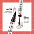 Pikkukuva 3 / 6: 2 in 1 kulmakynä geelillä Maybelline New York - Ash Brown 259 - Vedenpitävä ja pitkäkestoinen Ask brun