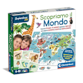 Miniatyrbild 1 av 2: Geografiskt pussel Animali Sapientino Più - Clementoni - 124 bitar - Djur - Från 6 år italienska