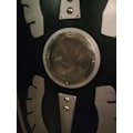 Miniatyrbild 3 av 6: Trä Roman Scutum Black Curved Oval Shield SWE92 multifärg one size
