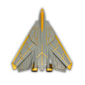 Miniatyrbild 7 av 8: F-14 Tomcat SNC-4 stridsflygplansskärm gör det själv grå M