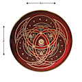 Miniatyrbild 4 av 6: Tre/metall Medieval Trilogy Axe Viking Shield SWE161 multifärg one size