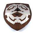 Miniatyrbild 2 av 5: Trä / metall Legend of Zelda Curved Shield SWE90 multifärg one size