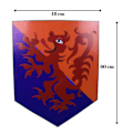 Miniatyrbild 5 av 5: Trä Medeltida The Bruce Rampant Lion Shield SWE174 multifärg one size