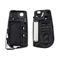 Miniatyrbild 4 av 5: 3 knappar Flip Key Shell Remote Case för Toyota Svart one size