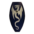 Miniatyrbild 1 av 7: Trä Smaug Dragon Lord of the Rings Shield SWE131 multifärg one size