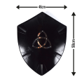 Miniatyrbild 4 av 5: Metal Medieval Dark Knight Triangle Curved Shield SWE70 multifärg one size