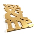 Miniatyrbild 4 av 5: You & Me alla hjärtans dag älskar heminredning 53cm Guld one size