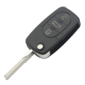 Miniatyrbild 5 av 5: Bilnyckelfodral med 3 knappar till Audi CR1620 Svart one size