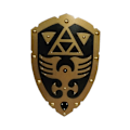 Miniatyrbild 1 av 6: Trä Legend of Zelda Curved Shield SWE101 multifärg one size