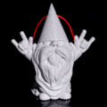Miniatyrbild 2 av 4: Julgran gnome hängande dekoration Vit M