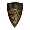 Miniatyrbild 4 av 6: Trä Medeltida Bruce Rampant Lion Shield SWE145 multifärg one size
