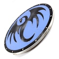 Miniatyrbild 4 av 5: Trä/läder Medeltida Dragon Viking Shield SWE61 multifärg one size