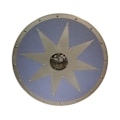 Miniatyrbild 1 av 6: Trä / metall Medieval Star Leather Viking Shield SWE60 multifärg one size