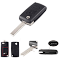 Miniatyrbild 1 av 5: Key Case Shell 2 -knappar CE0536 HU83 blad för Citroen Svart one size