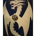Miniatyrbild 4 av 7: Trä Smaug Dragon Lord of the Rings Shield SWE131 multifärg one size