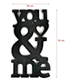 Miniatyrbild 5 av 5: You & Me alla hjärtans dag älskar heminredning 53cm Svart one size
