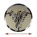 Miniatyrbild 4 av 5: Trä/läder Medeltida Norse Flaming Phoenix Shield SWE62 multifärg one size