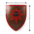 Miniatyrbild 2 av 5: Symbol för kaos Böjd Viking träsköld SWE114 multifärg one size
