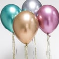 Miniatyrbild 5 av 5: 10x glansigt pärlauppblåsbart krom ballonger metalliskt guld Guld one size