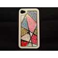 Miniatyrbild 2 av 3: Apple Iphone 4 4S Skal Case Beads (Random Triangle) Vit Vit