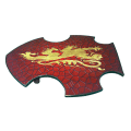 Miniatyrbild 3 av 5: Träböjd Rampant Lion Viking Shield SWE176 MultiColor Rampant Lion