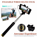 Miniatyrbild 4 av 6: Plug and play vikbar selfiestick med fäste Grön one size