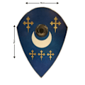 Miniatyrbild 5 av 7: Wood Cross Holy Knight Scottish Shield SWE150 multifärg one size