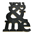 Miniatyrbild 1 av 5: You & Me alla hjärtans dag älskar heminredning 53cm Svart one size