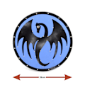 Miniatyrbild 2 av 5: Trä/läder Medeltida Dragon Viking Shield SWE61 multifärg one size