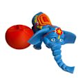 Miniatyrbild 4 av 5: Flexi Elephant med bollcirkus leksaksdekoration Blå one size