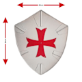 Miniatyrbild 3 av 5: Metal Crusader Medieval Viking Shield SWE67 multifärg one size