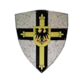Miniatyrbild 1 av 6: Trä Medeltida Eagle Viking böjd sköld SWE82 multifärg one size