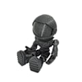 Miniatyrbild 1 av 5: Flexi Astronaut med visir 18 cm leksak Svart one size
