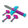 Miniatyrbild 1 av 3: Squid Game 3 nycklar och kniv Kurragömma - inte vass Grön M