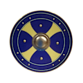 Miniatyrbild 1 av 6: Trä/metall Medeltida bas Viking Shield SWE159 multifärg one size